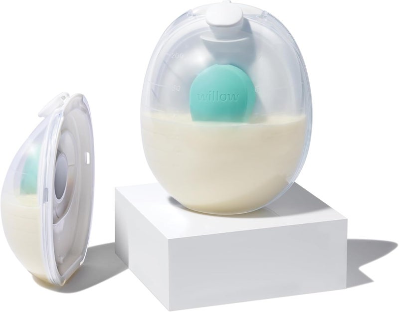 Willow Go - 7oz Reusable Milk Containers with Splash Guard - for use with Go Hands Free Breast Pump - Image 1